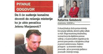 Da li će suđenje konačno dovesti do rešenja misterije ko je ubio pevačicu Jelenu Marjanović?