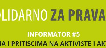 Informator #5 o napadima i pritiscima na aktiviste i aktivistkinje